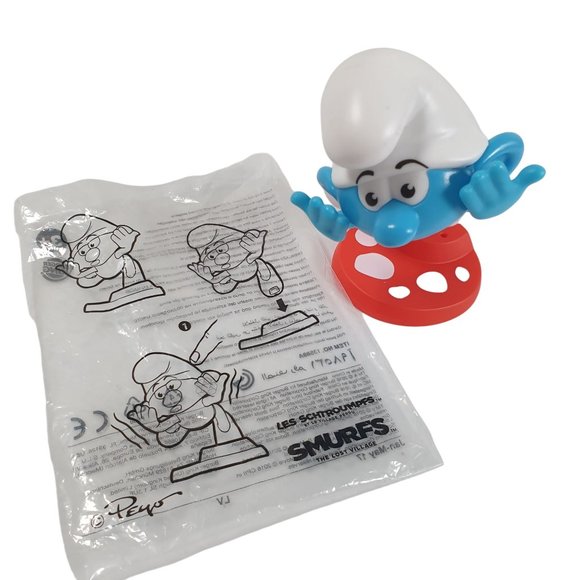 Clumsy Tripping Smurf Burger King Childs Toy Collectable 1 of 6 Cartoon 2016 - Picture 3 of 7